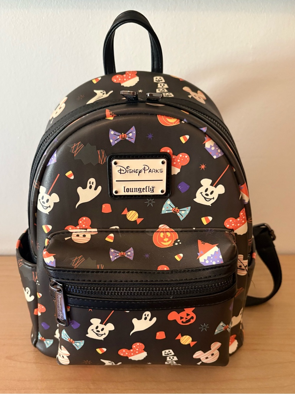Loungefly Disney Mickey Mouse Halloween Mini Backpack Black Orange White Purple
